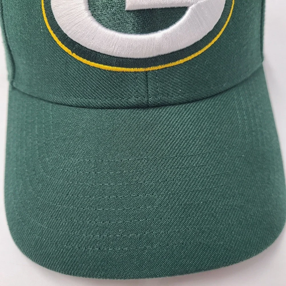 Green Bay Packers Hat Adjustable 47 Brand Green NFL Football Logo Wool Blend Men